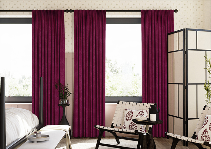 Faux Suede, Aubergine - Made to Measure Curtains - Image 3
